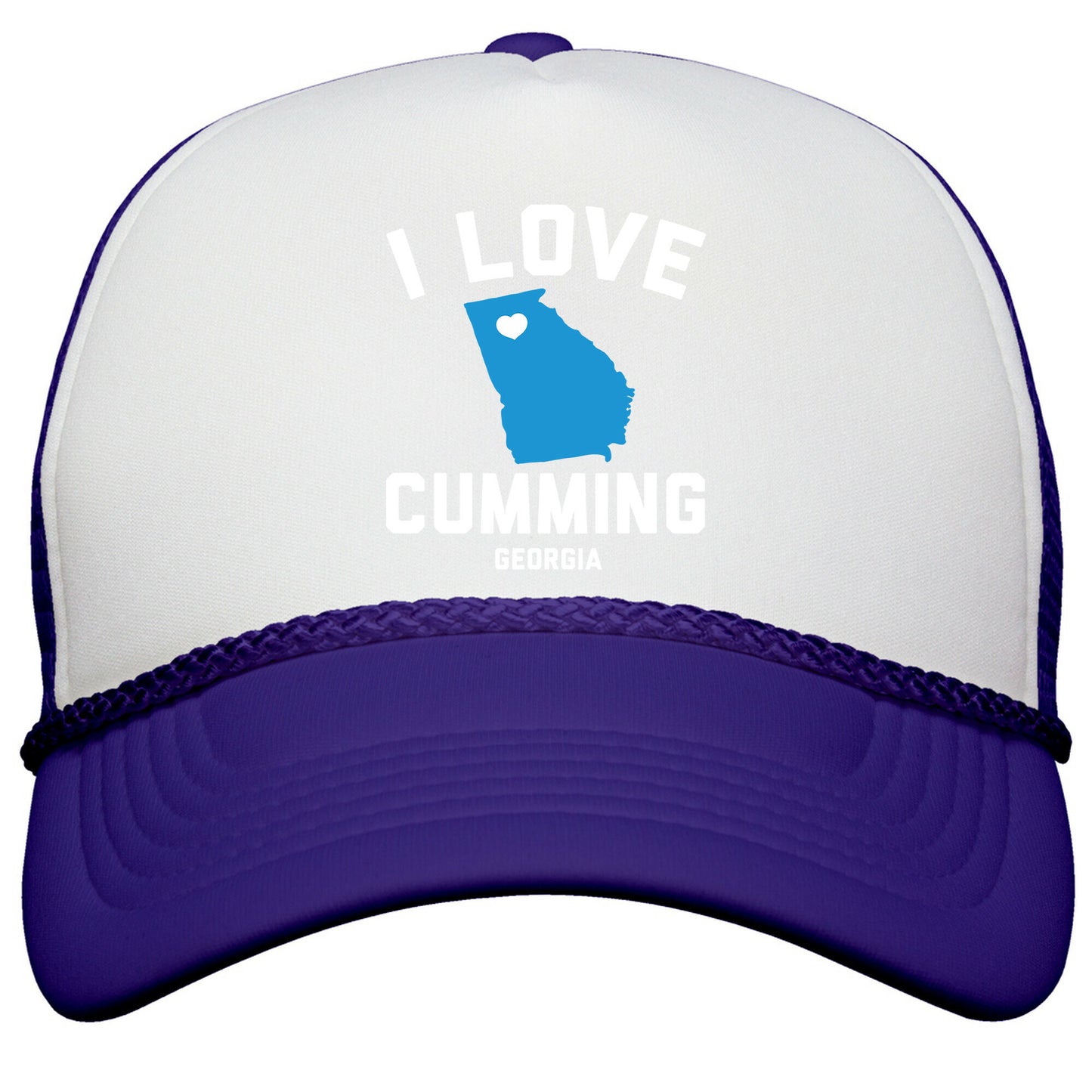 I Love Cumming Georgia Snapback Trucker Hat