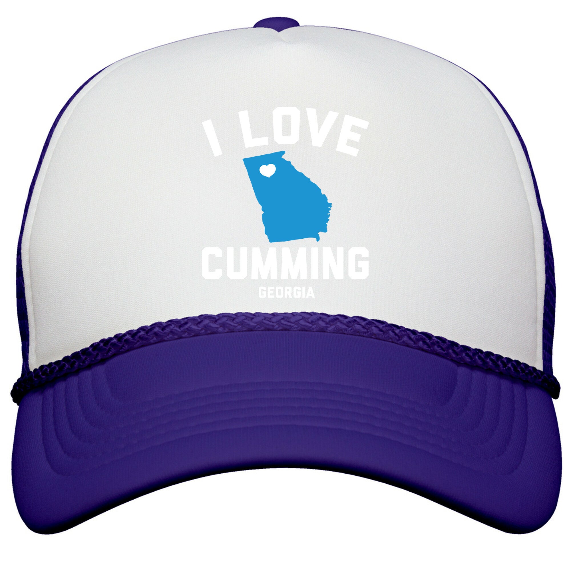 I Love Cumming Georgia Snapback Trucker Hat