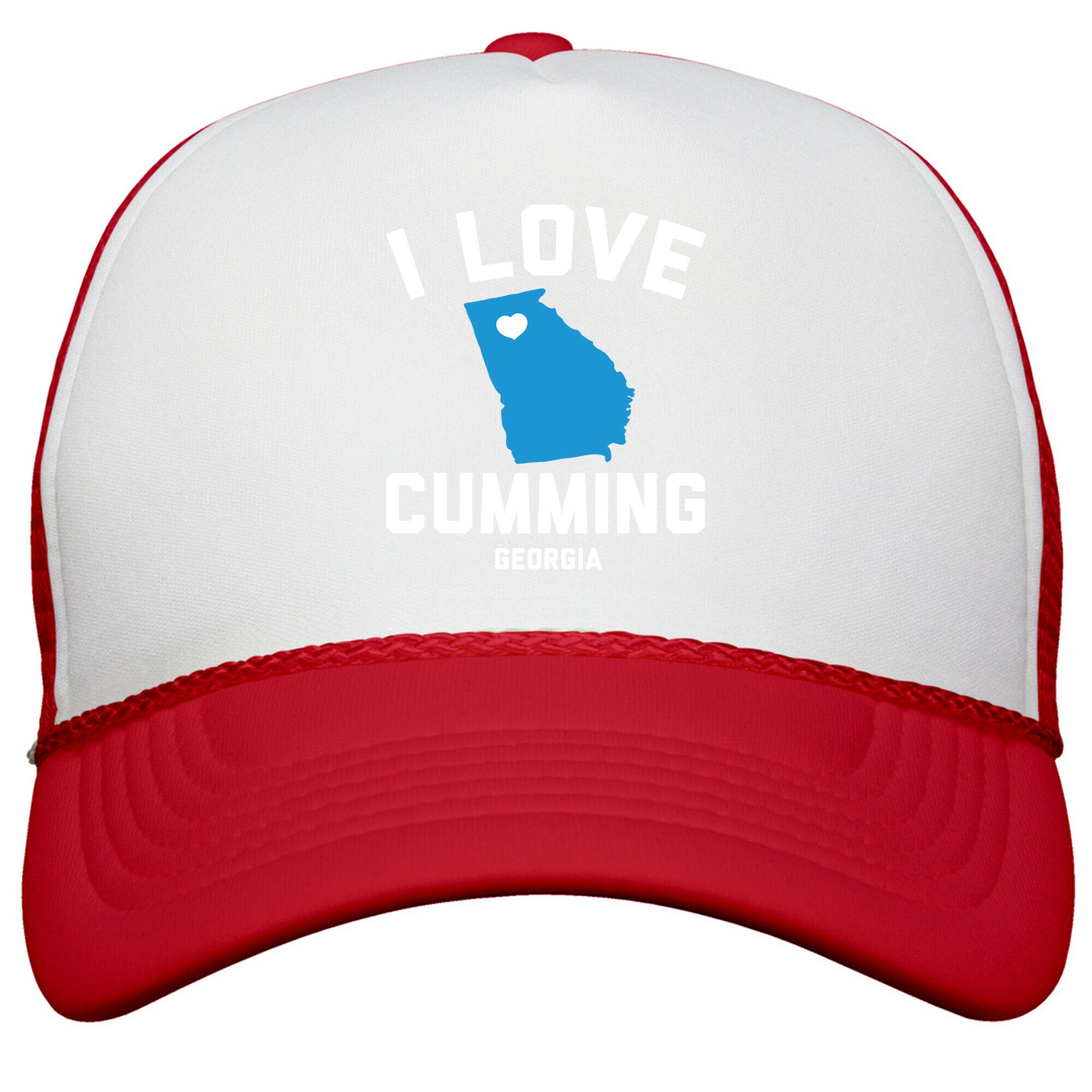 I Love Cumming Georgia Snapback Trucker Hat