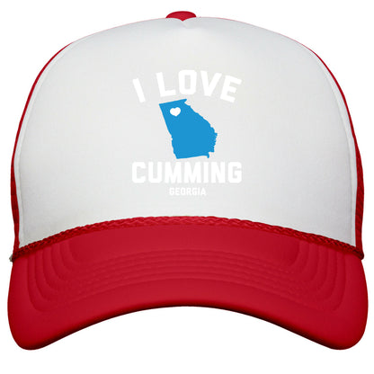 I Love Cumming Georgia Snapback Trucker Hat