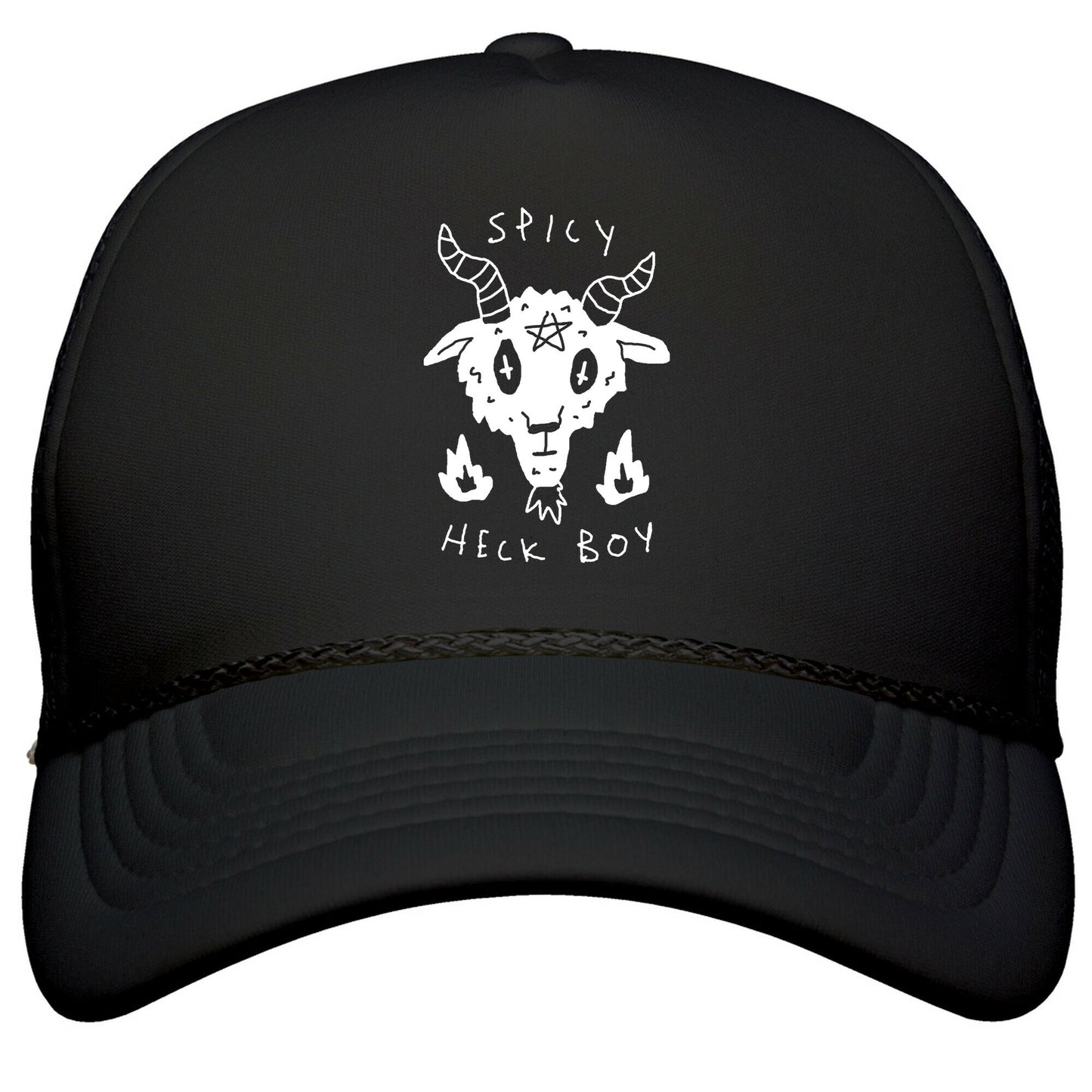 Spicy Heck Boy Satan Snapback Trucker Hat