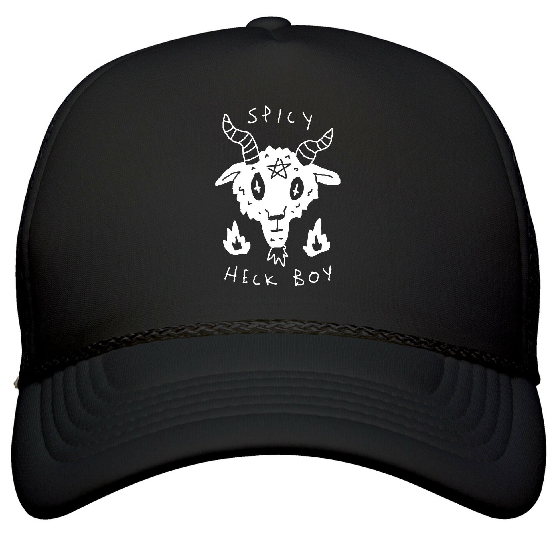 Spicy Heck Boy Satan Snapback Trucker Hat