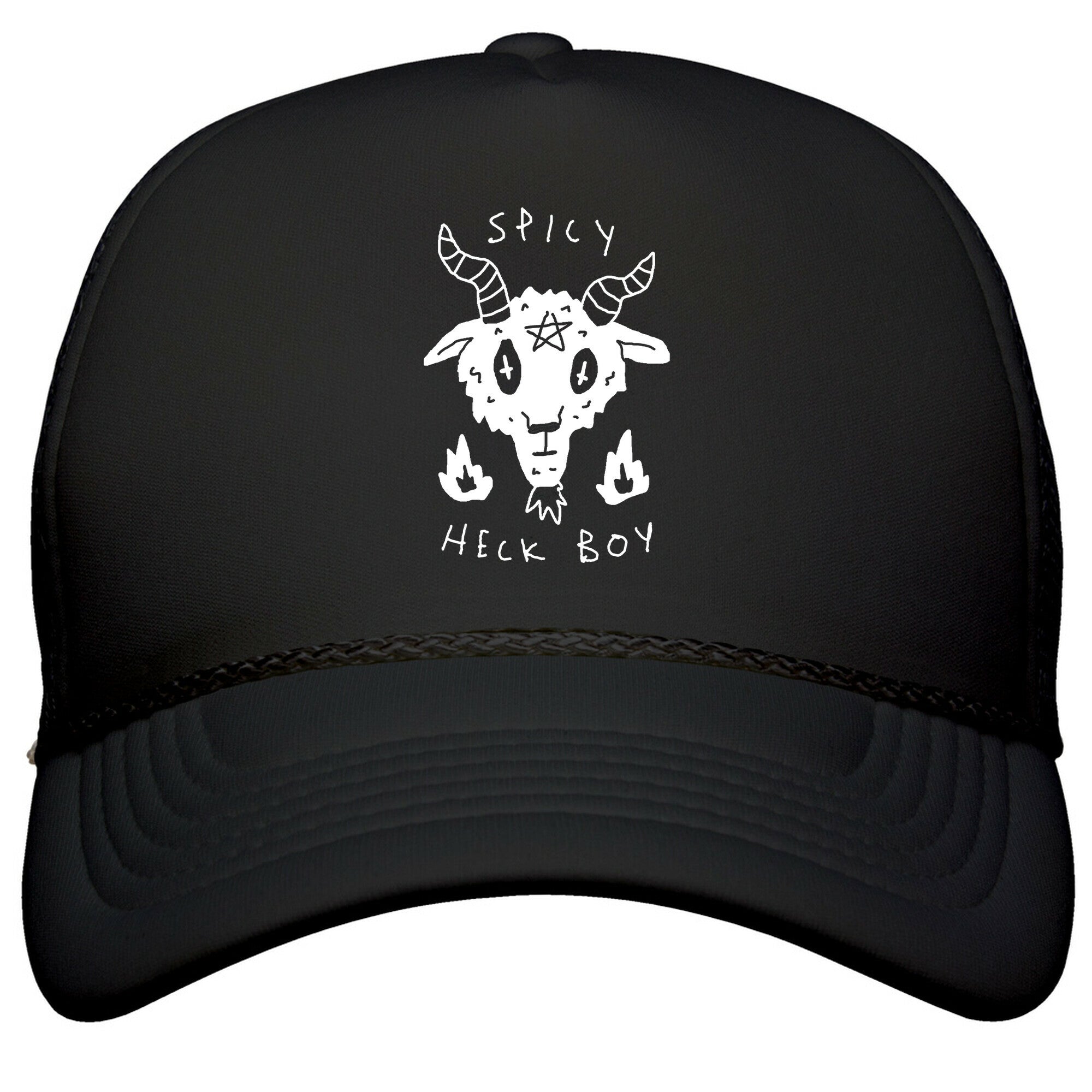 Spicy Heck Boy Satan Snapback Trucker Hat