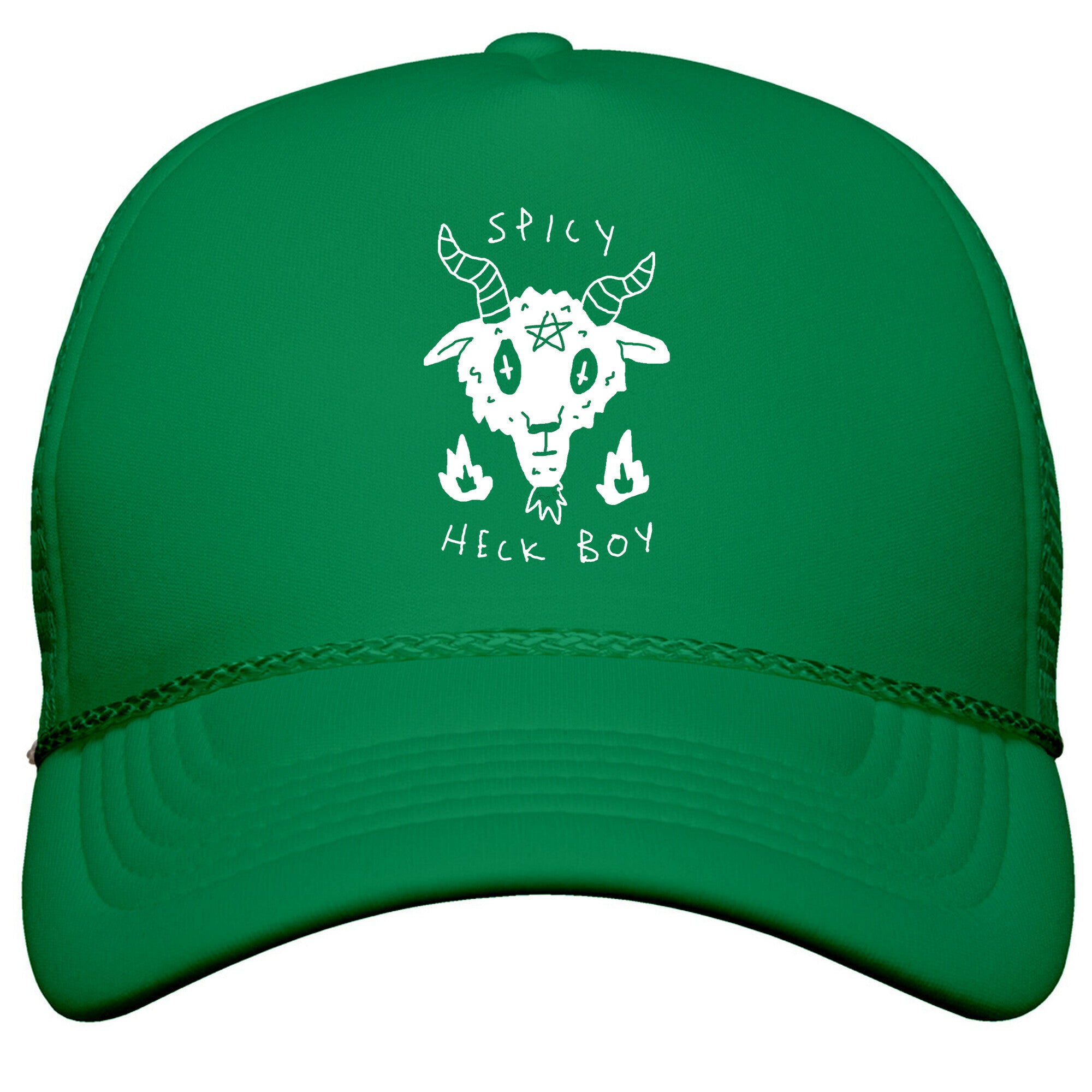 Spicy Heck Boy Satan Snapback Trucker Hat