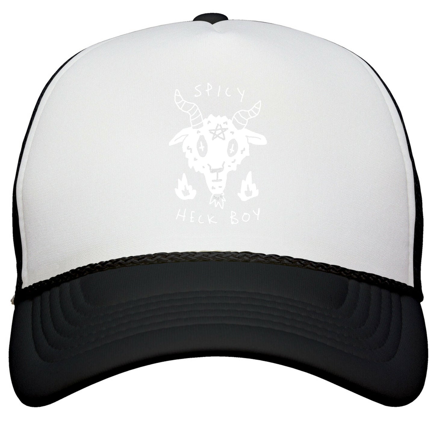 Spicy Heck Boy Satan Snapback Trucker Hat
