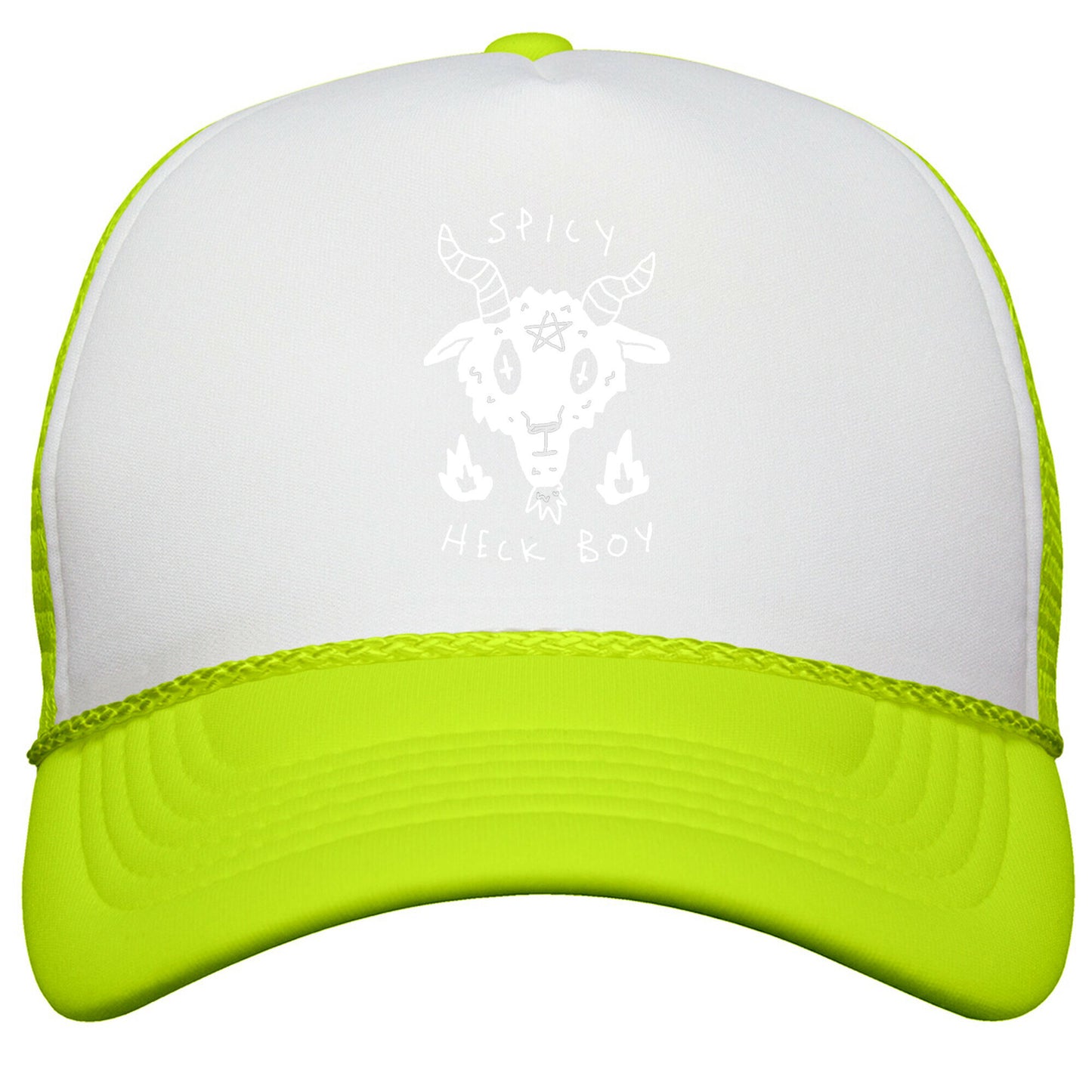 Spicy Heck Boy Satan Snapback Trucker Hat