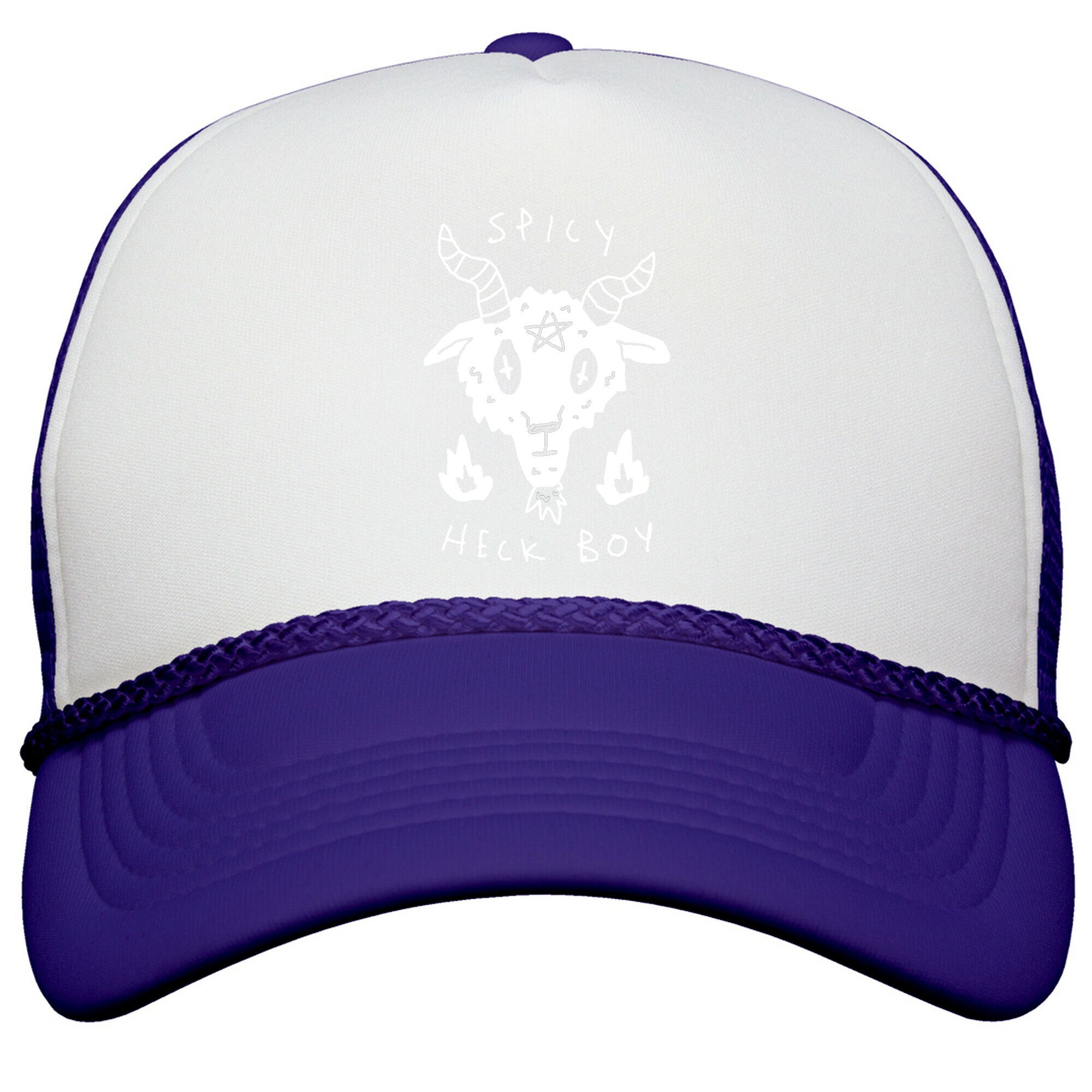 Spicy Heck Boy Satan Snapback Trucker Hat