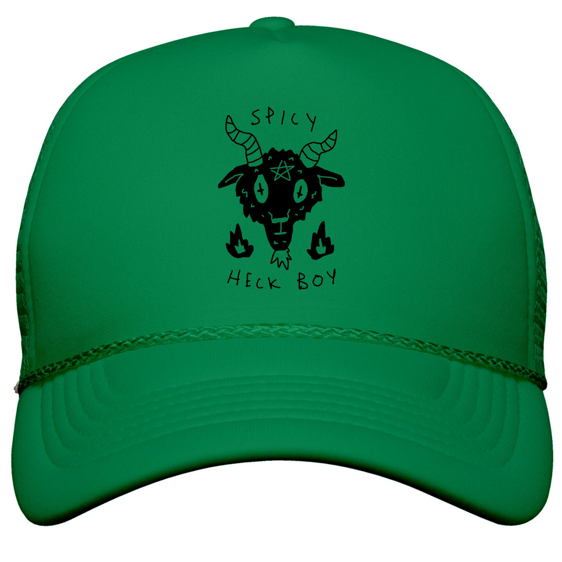 Spicy Heck Boy Satan Snapback Trucker Hat
