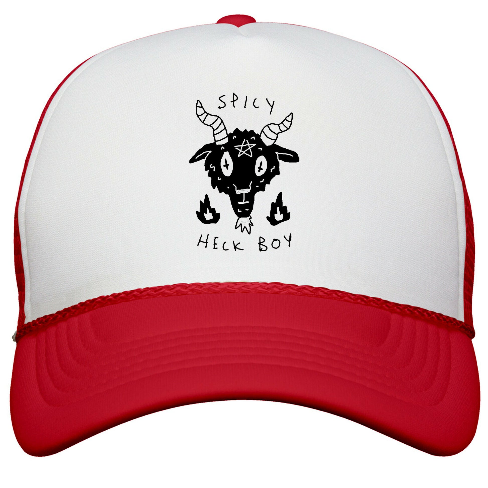 Spicy Heck Boy Satan Snapback Trucker Hat