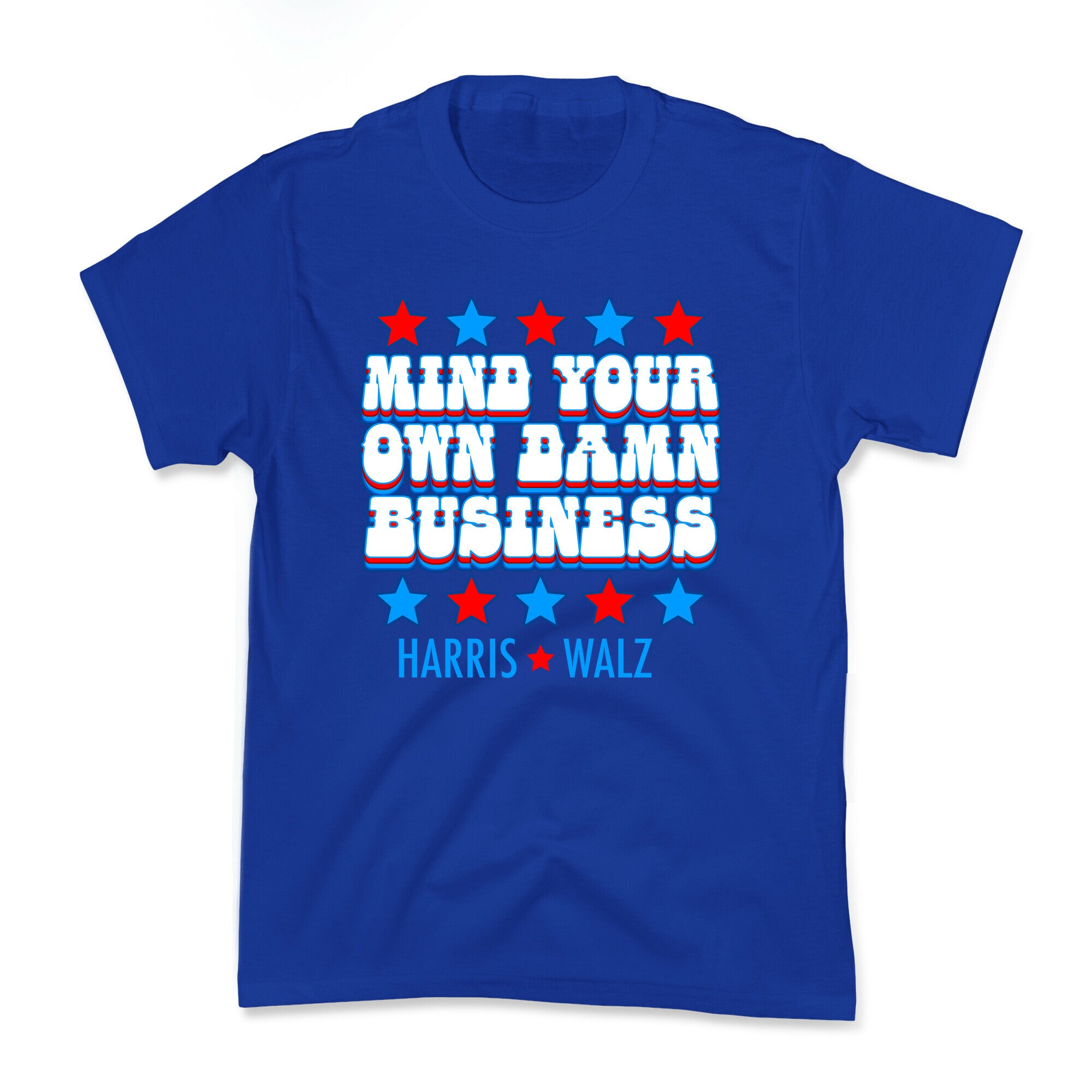 Mind Your Own Damn Business Harris Walz  Kids Tee