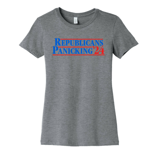 Republicans Panicking 2024 Womens Cotton Tee