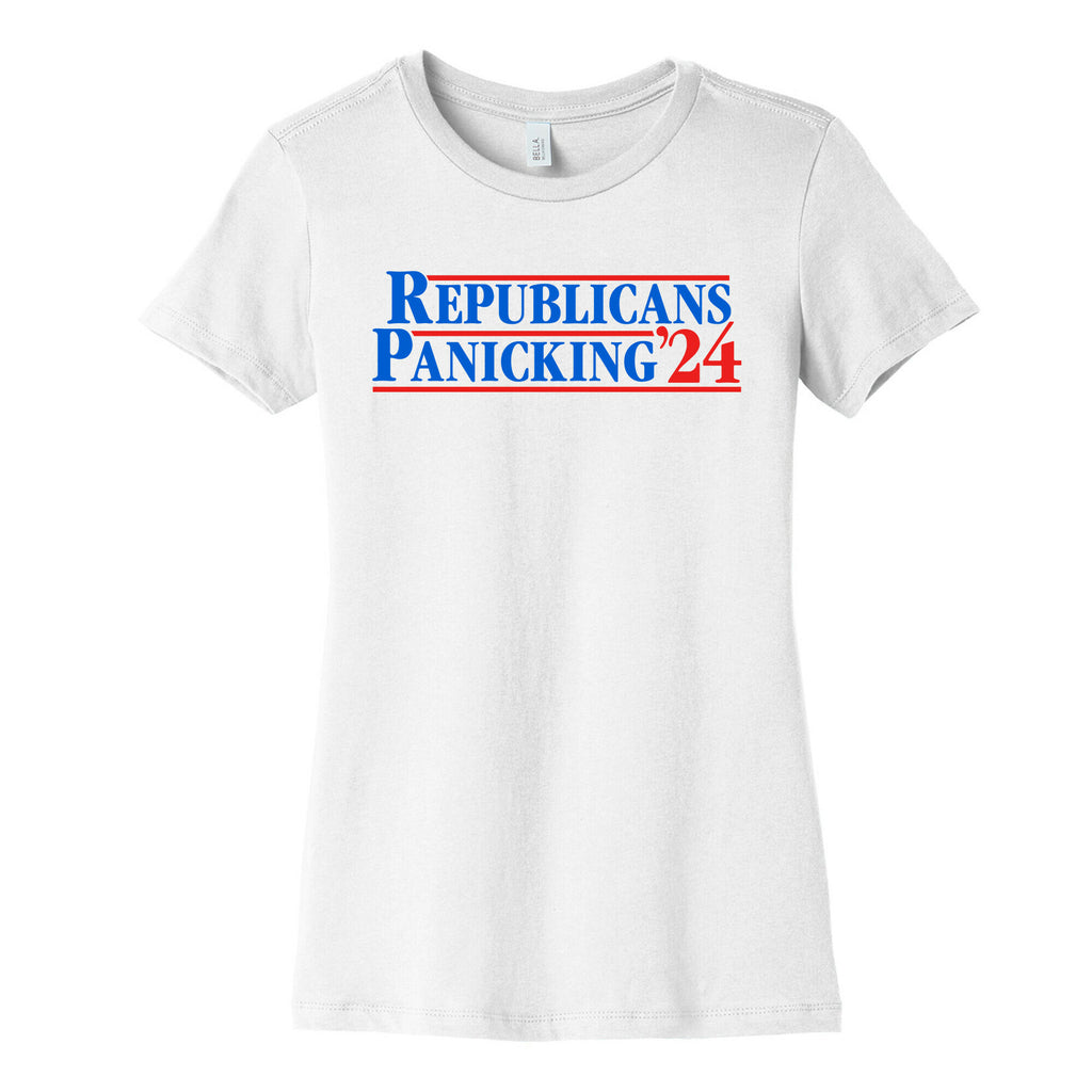 Republicans Panicking 2024 Womens Cotton Tee