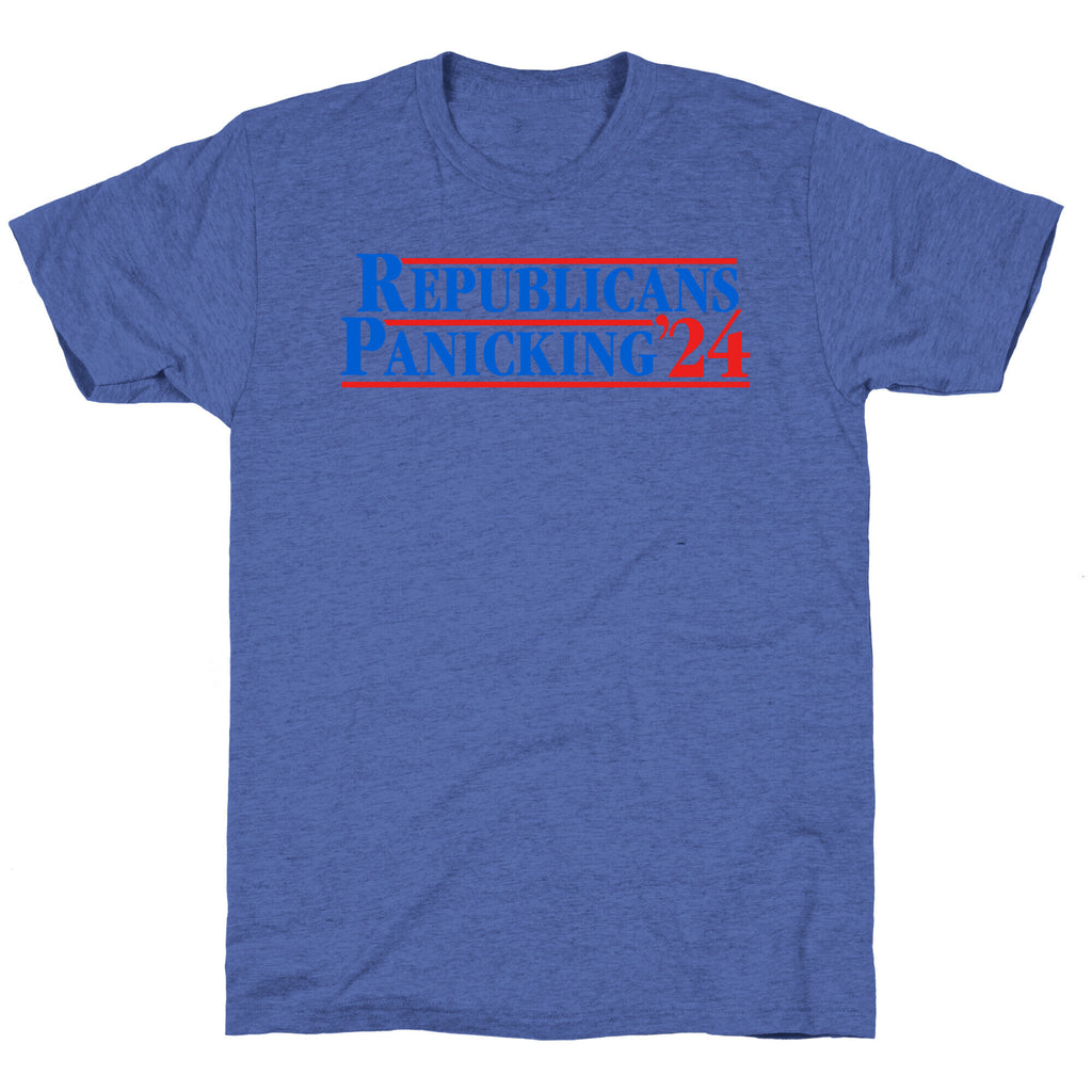 Republicans Panicking 2024 Unisex Triblend Tee