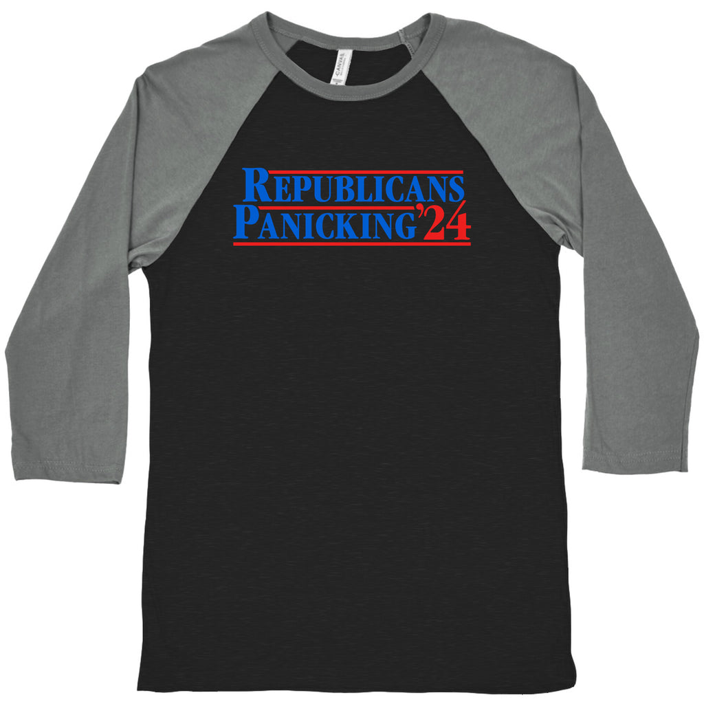 Republicans Panicking 2024 Baseball Tee