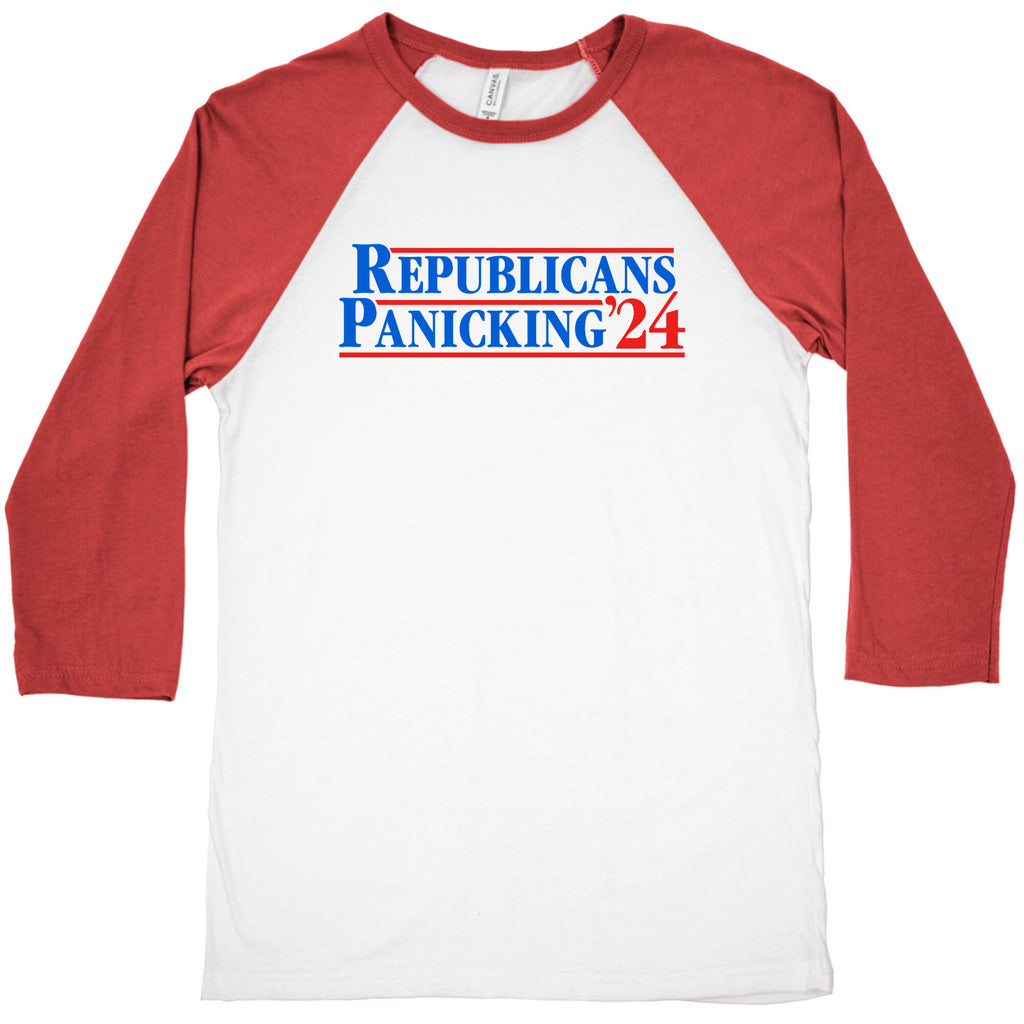 Republicans Panicking 2024 Baseball Tee