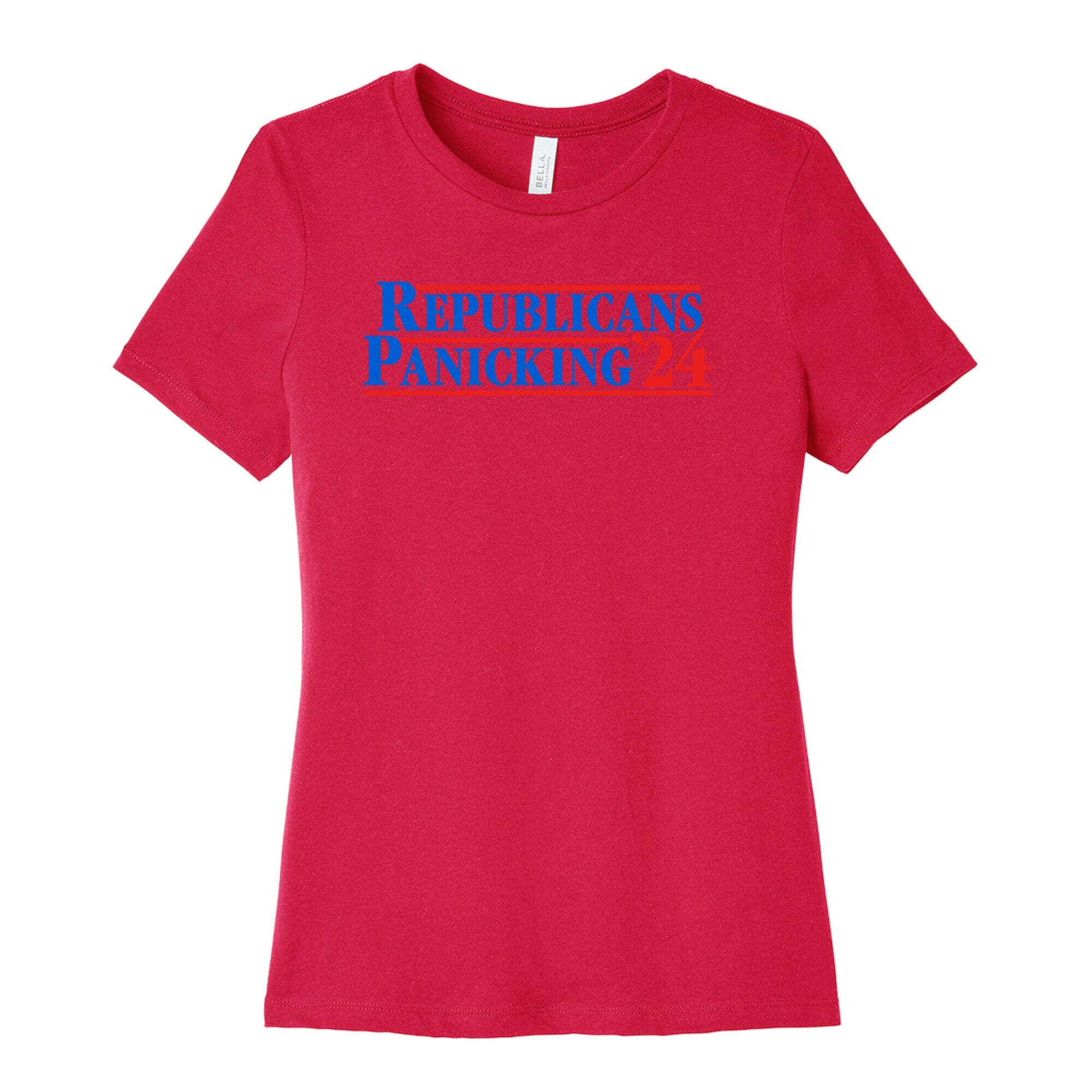 Republicans Panicking 2024 Womens Cotton Tee