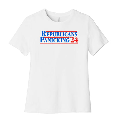 Republicans Panicking 2024 Womens Cotton Tee