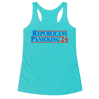 Republicans Panicking 2024 Racerback Tank