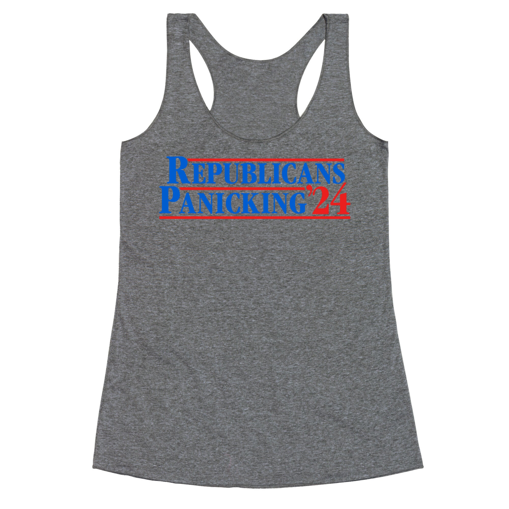 Republicans Panicking 2024 Racerback Tank