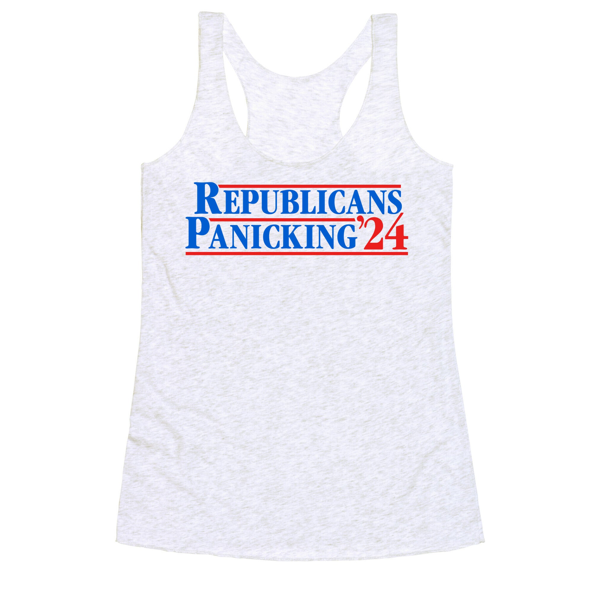 Republicans Panicking 2024 Racerback Tank