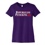 Republicans Panicking 2024 Womens Cotton Tee