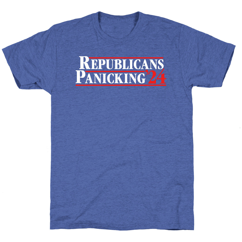 Republicans Panicking 2024 Unisex Triblend Tee