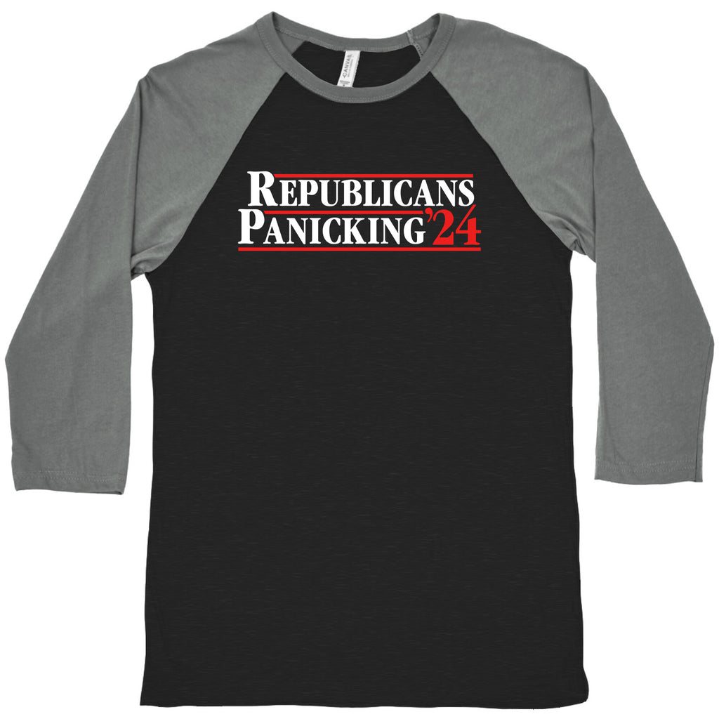 Republicans Panicking 2024 Baseball Tee