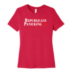 Republicans Panicking 2024 Womens Cotton Tee