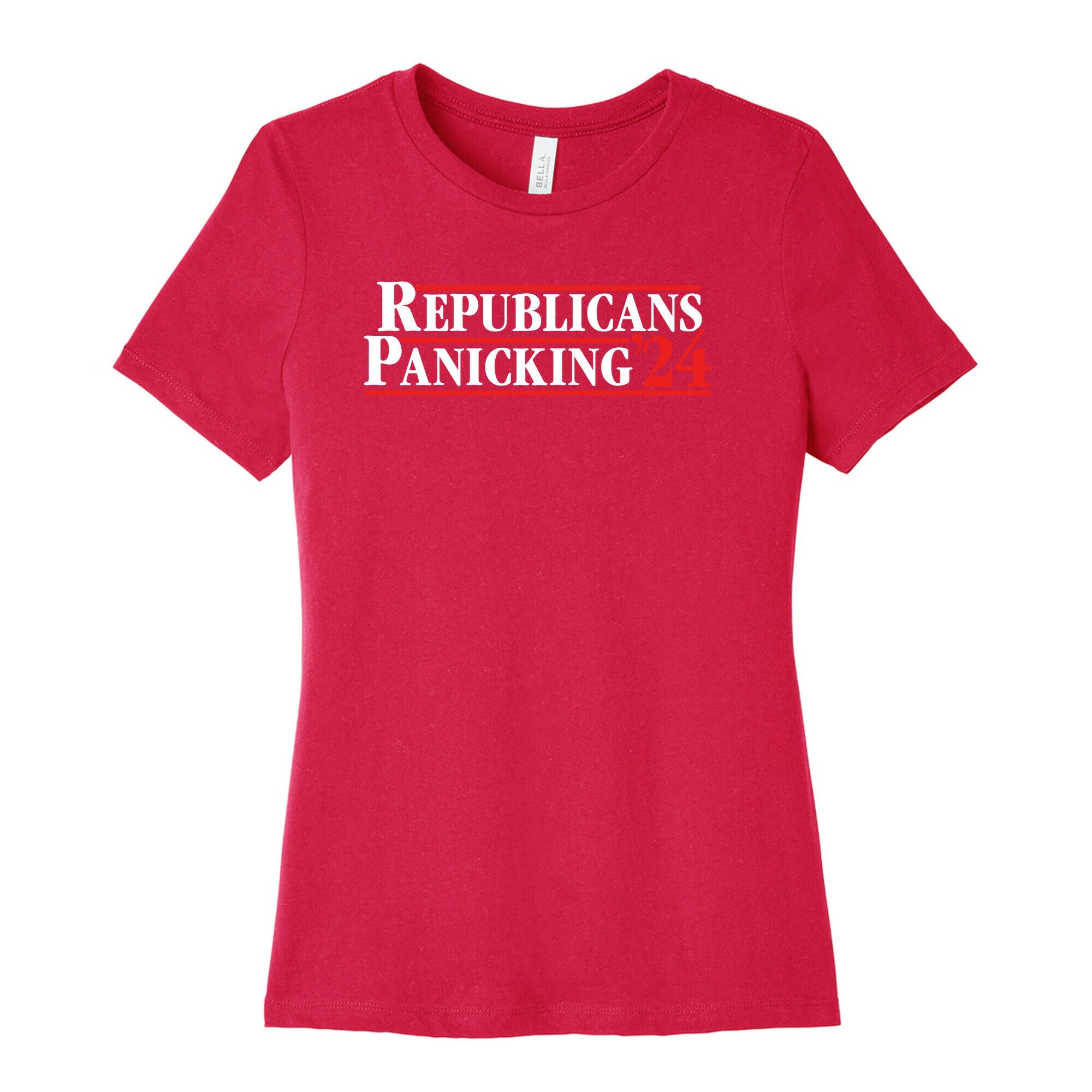 Republicans Panicking 2024 Womens Cotton Tee