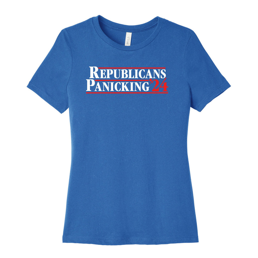 Republicans Panicking 2024 Womens Cotton Tee