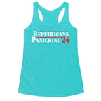 Republicans Panicking 2024 Racerback Tank