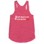 Republicans Panicking 2024 Racerback Tank
