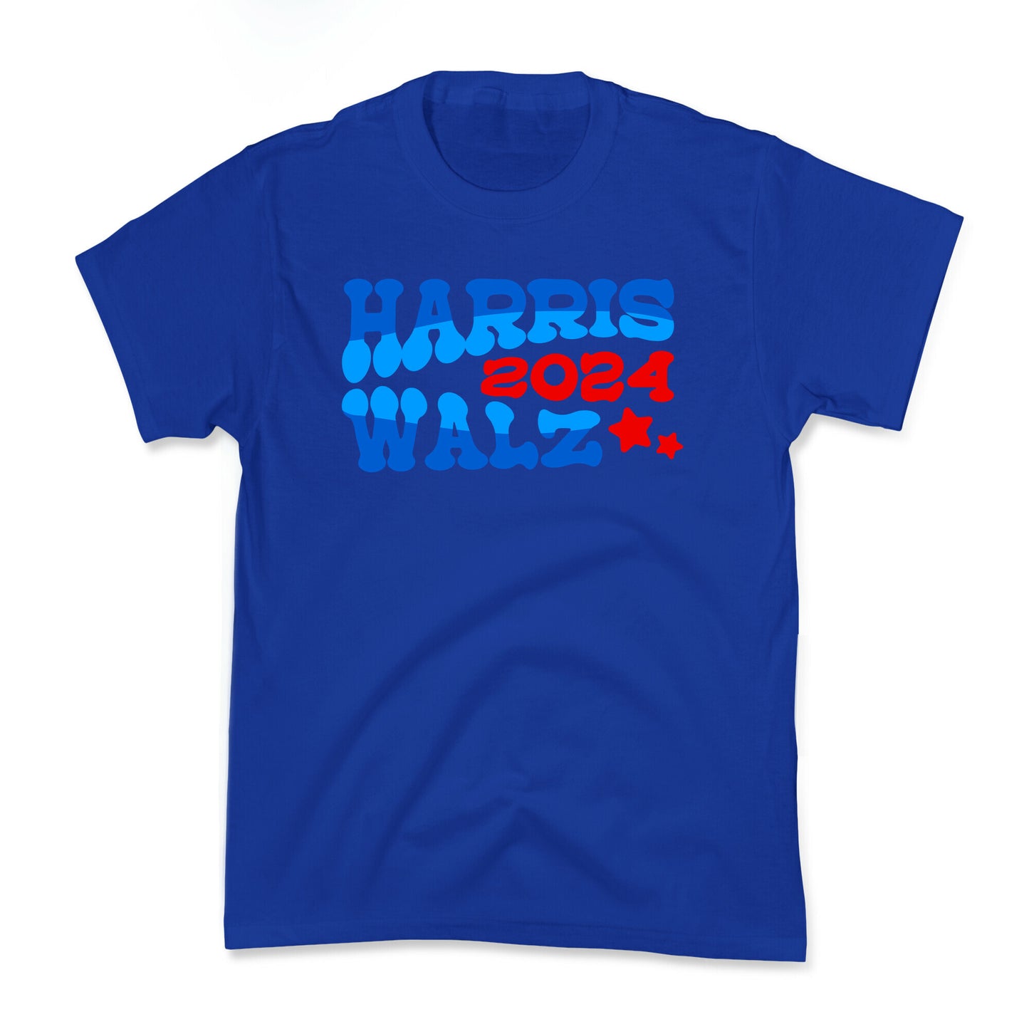 Harris Walz 2024 Retro Text Kids Tee