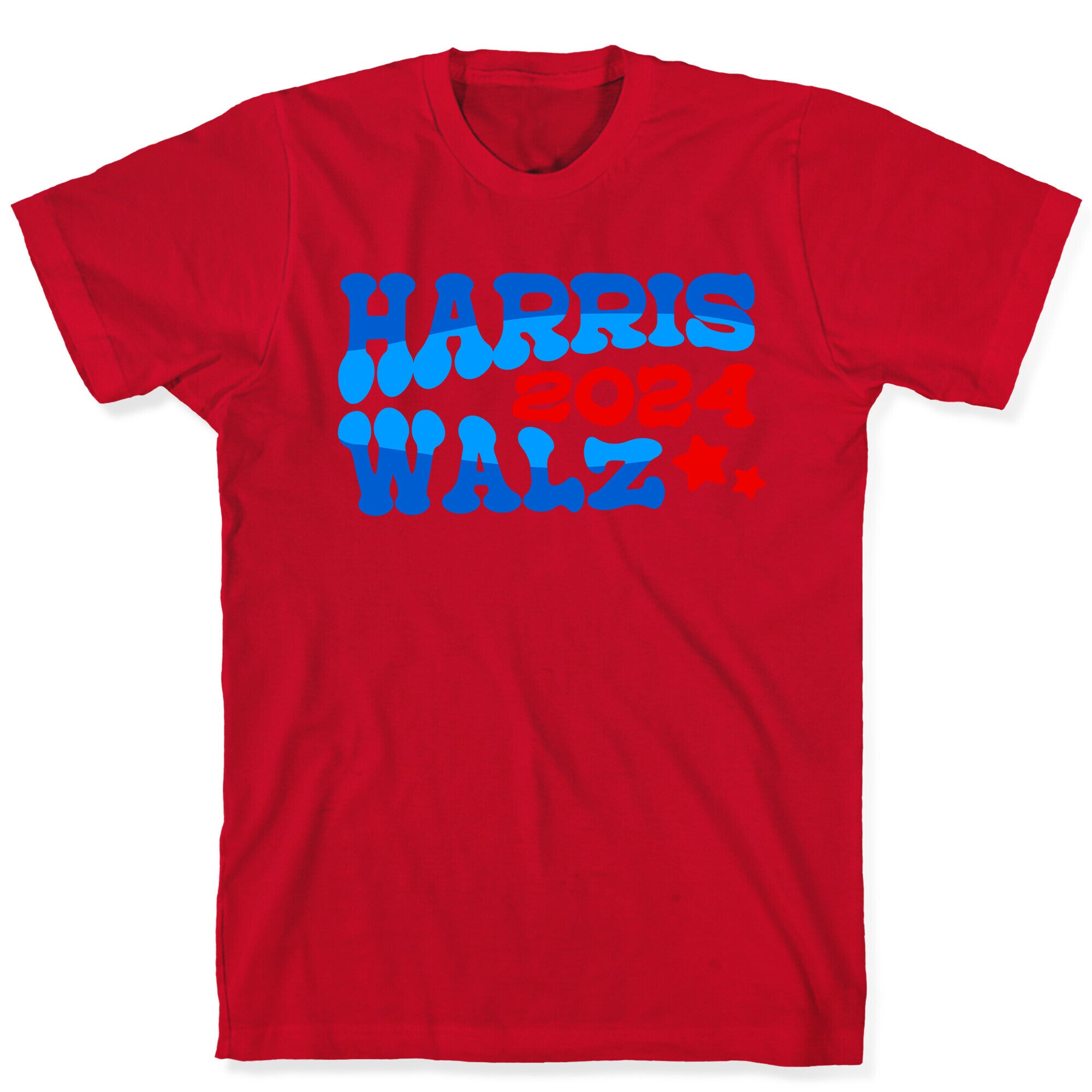 Harris Walz 2024 Retro Text T-Shirt