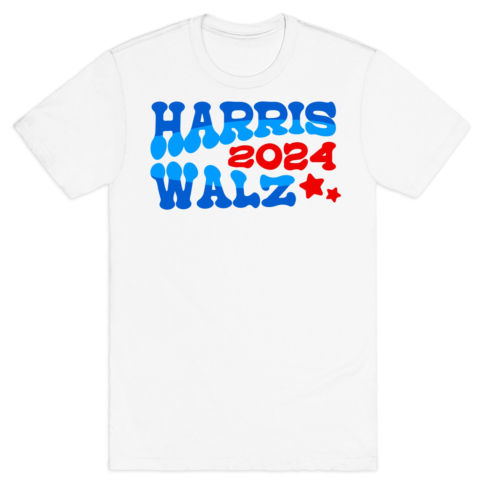 Harris Walz 2024 Retro Text T-Shirt