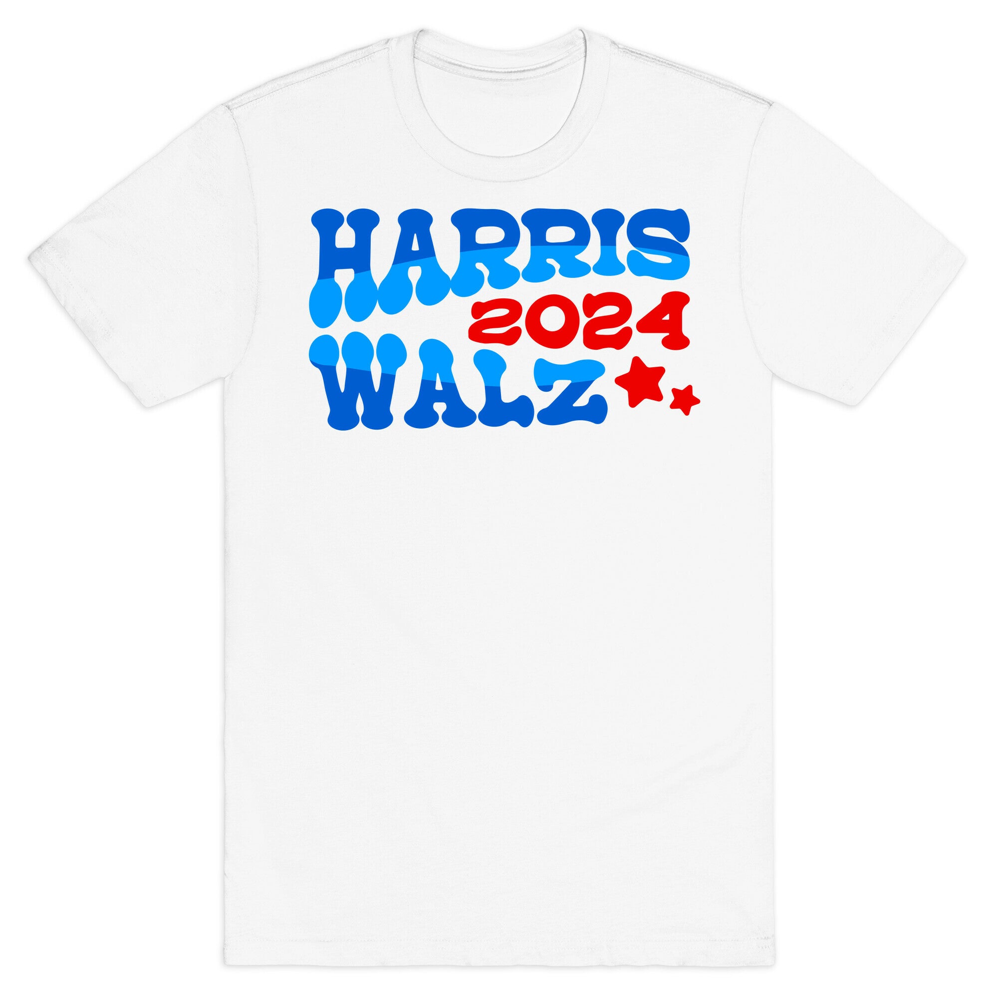 Harris Walz 2024 Retro Text T-Shirt