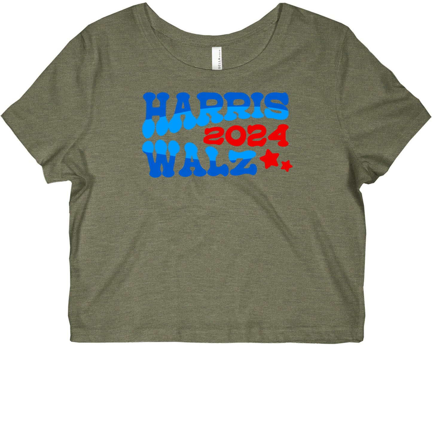 Harris Walz 2024 Retro Text Graphic Baby Tee