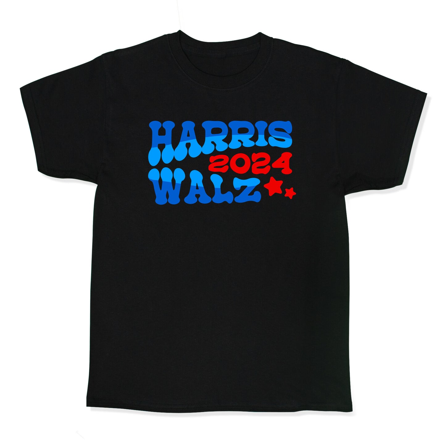 Harris Walz 2024 Retro Text Kids Tee