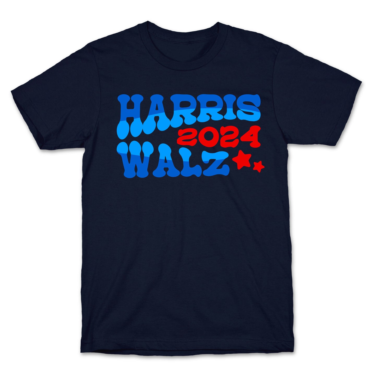 Harris Walz 2024 Retro Text T-Shirt