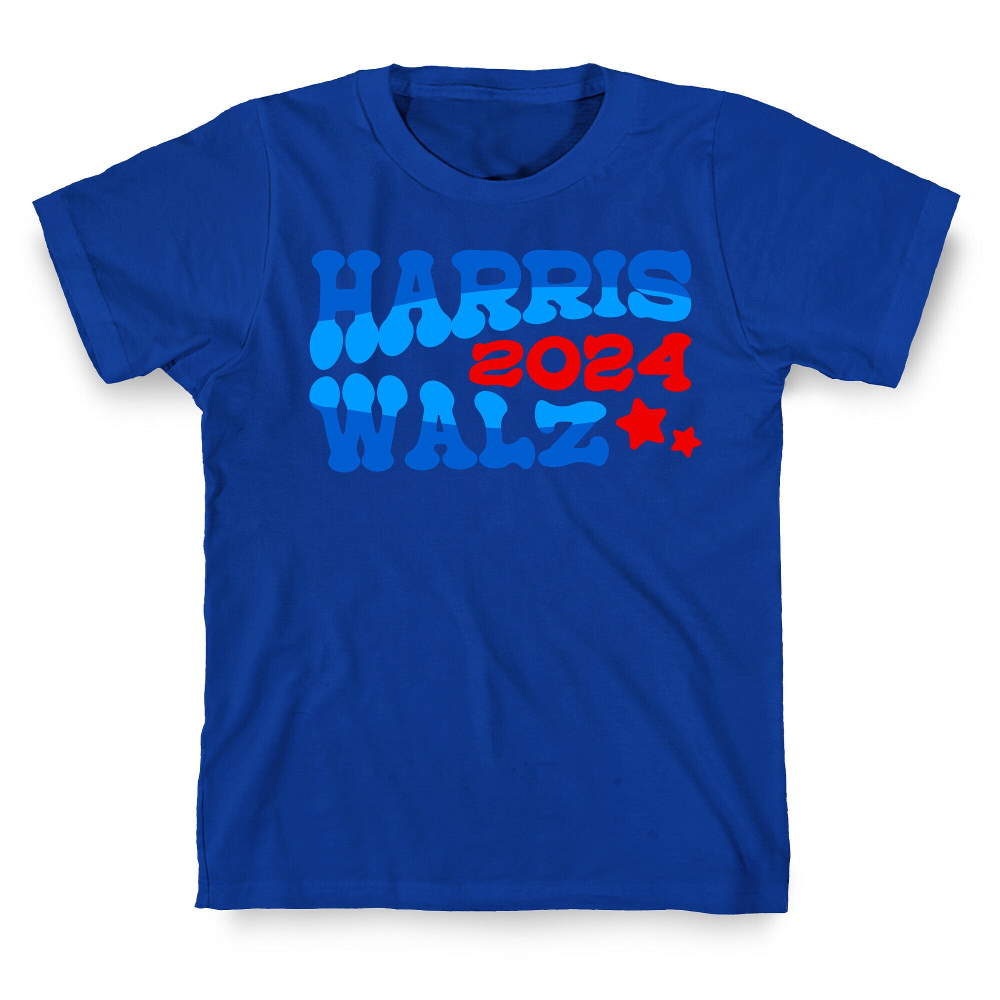 Harris Walz 2024 Retro Text T-Shirt