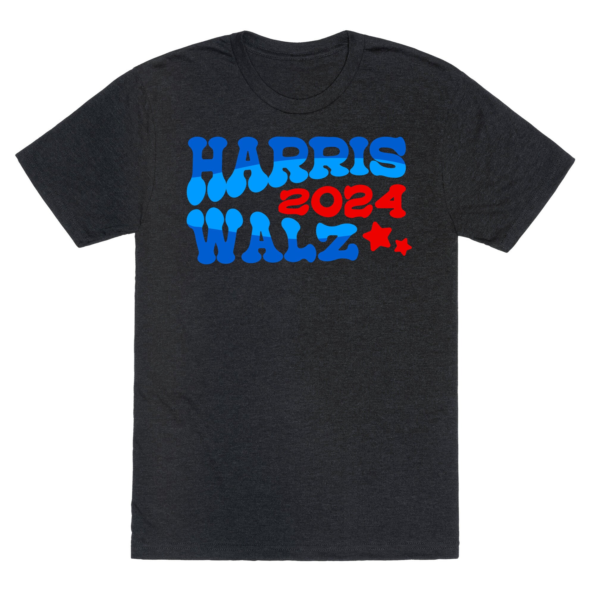 Harris Walz 2024 Retro Text Unisex Triblend Tee