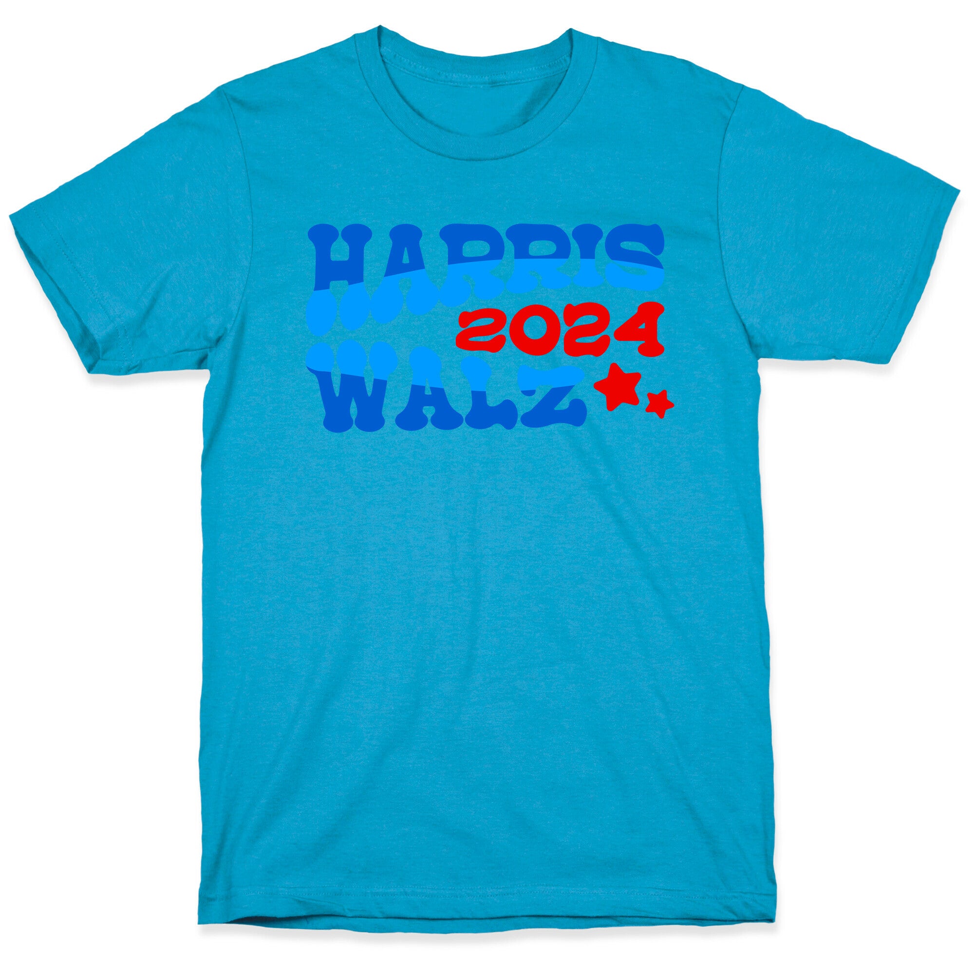 Harris Walz 2024 Retro Text Unisex Triblend Tee