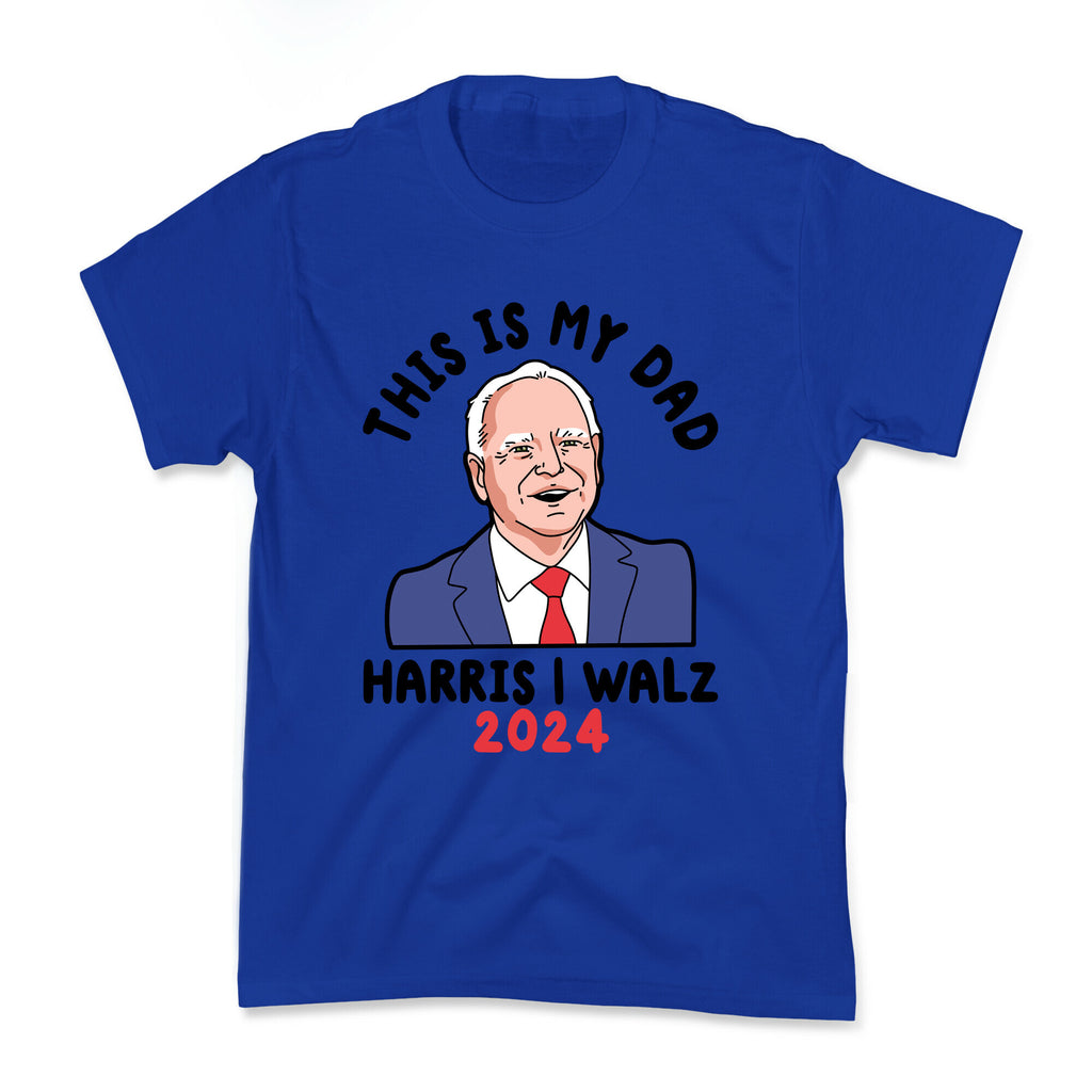 This Is My Dad Tim Walz Kids Tee