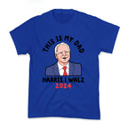 This Is My Dad Tim Walz Kids Tee