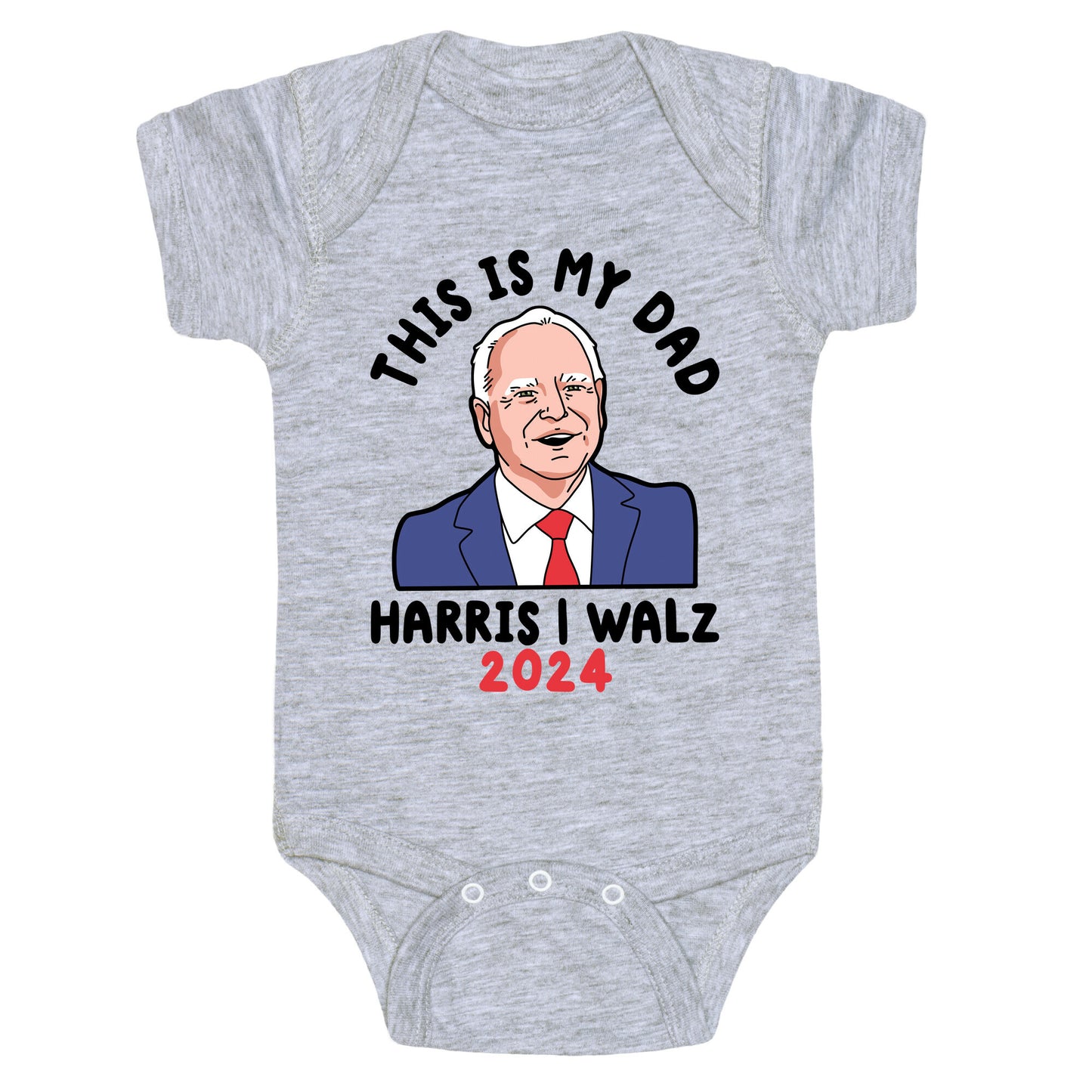 This Is My Dad Tim Walz Baby One-Piece