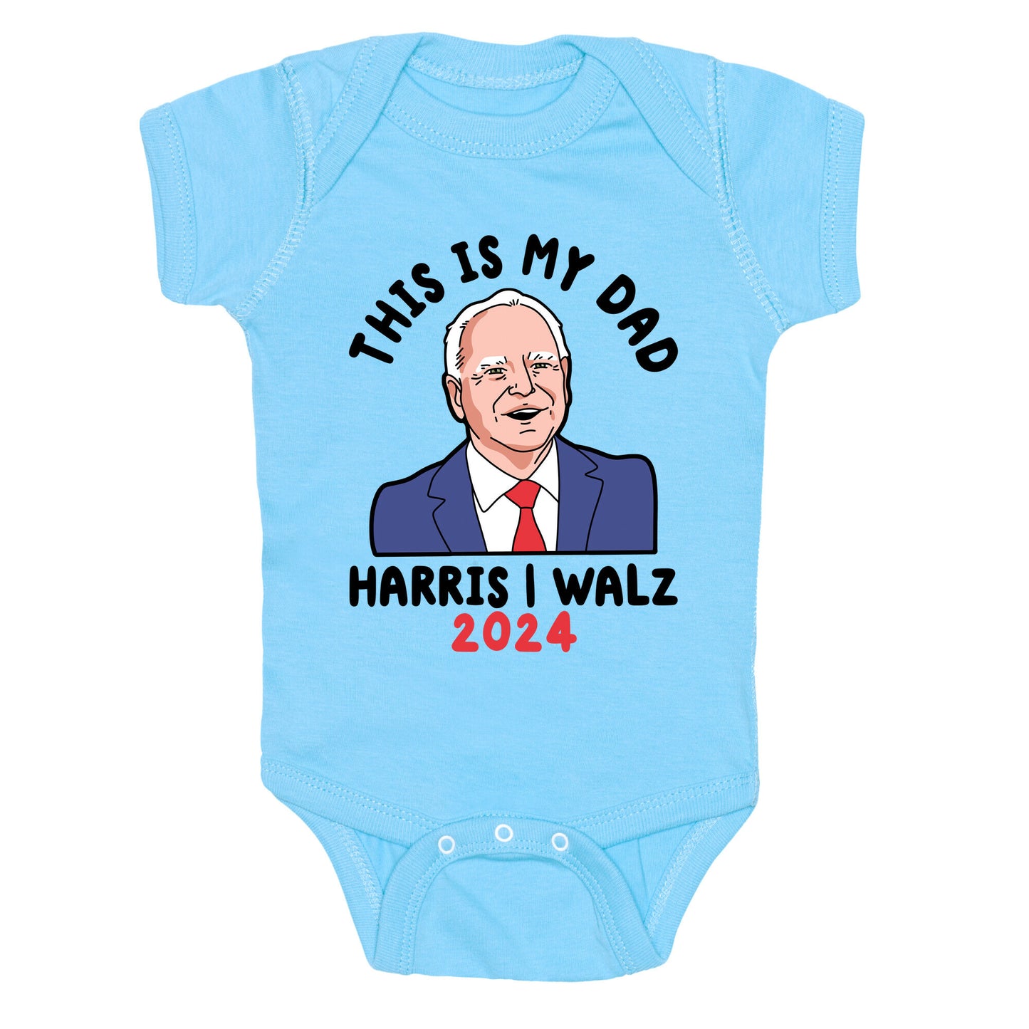 This Is My Dad Tim Walz Baby One-Piece