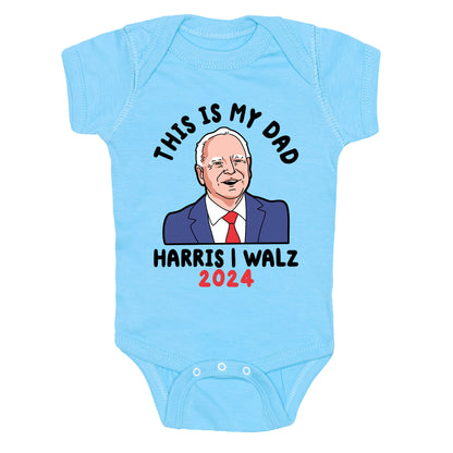 This Is My Dad Tim Walz Baby One-Piece