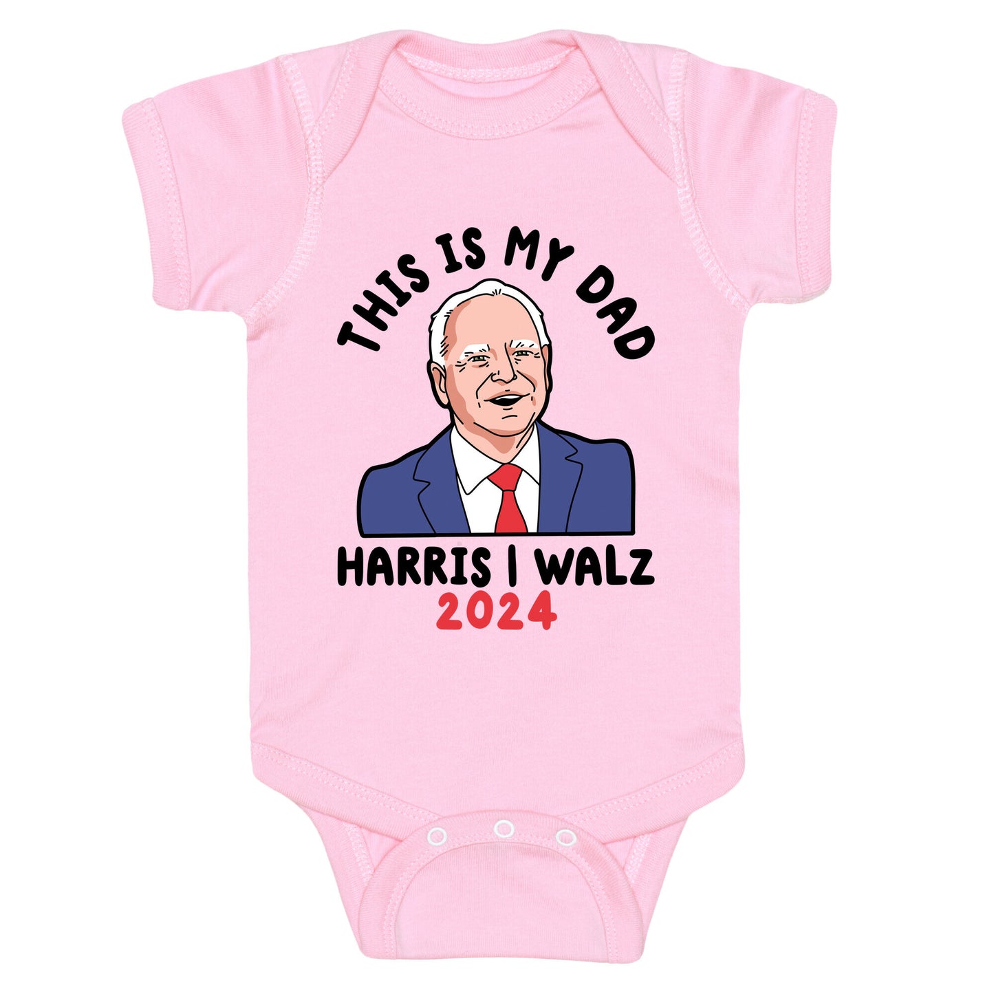 This Is My Dad Tim Walz Baby One-Piece