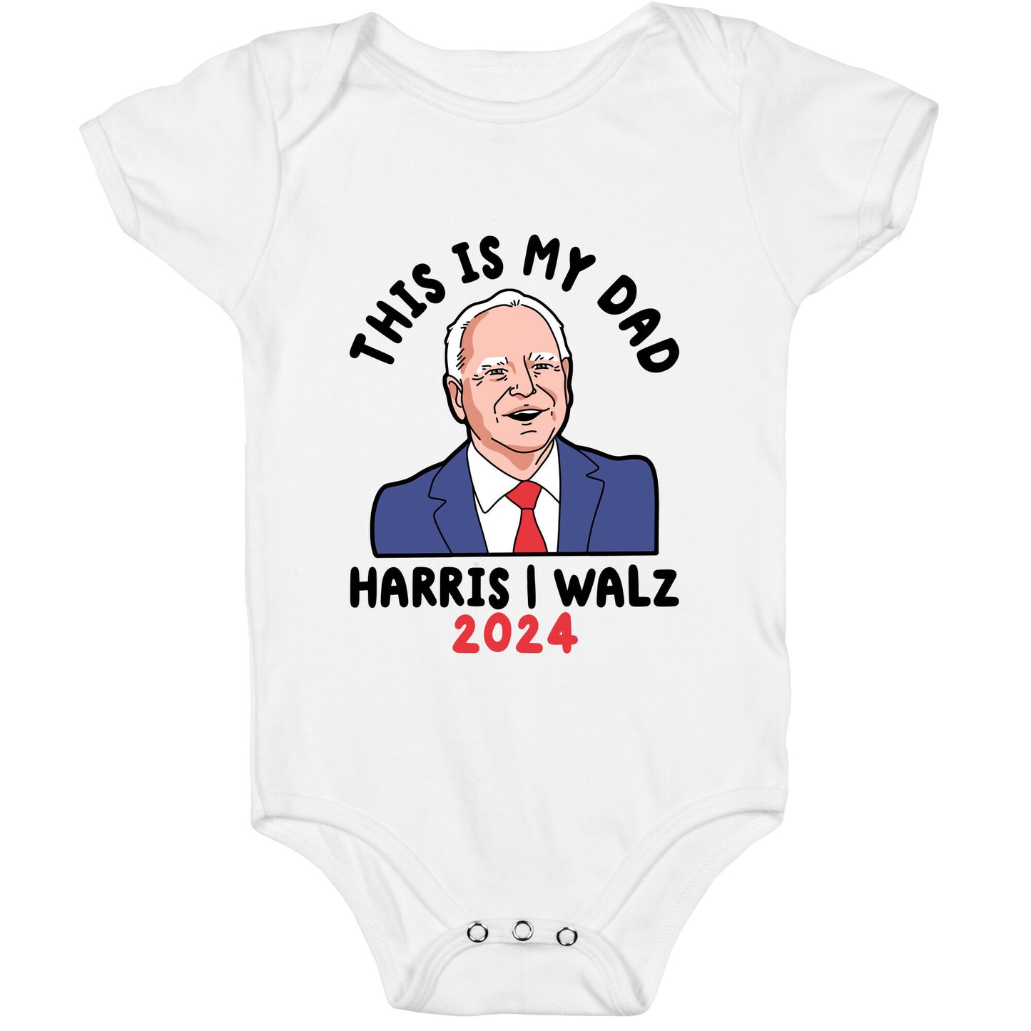 This Is My Dad Tim Walz Baby One-Piece