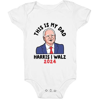 This Is My Dad Tim Walz Baby One-Piece